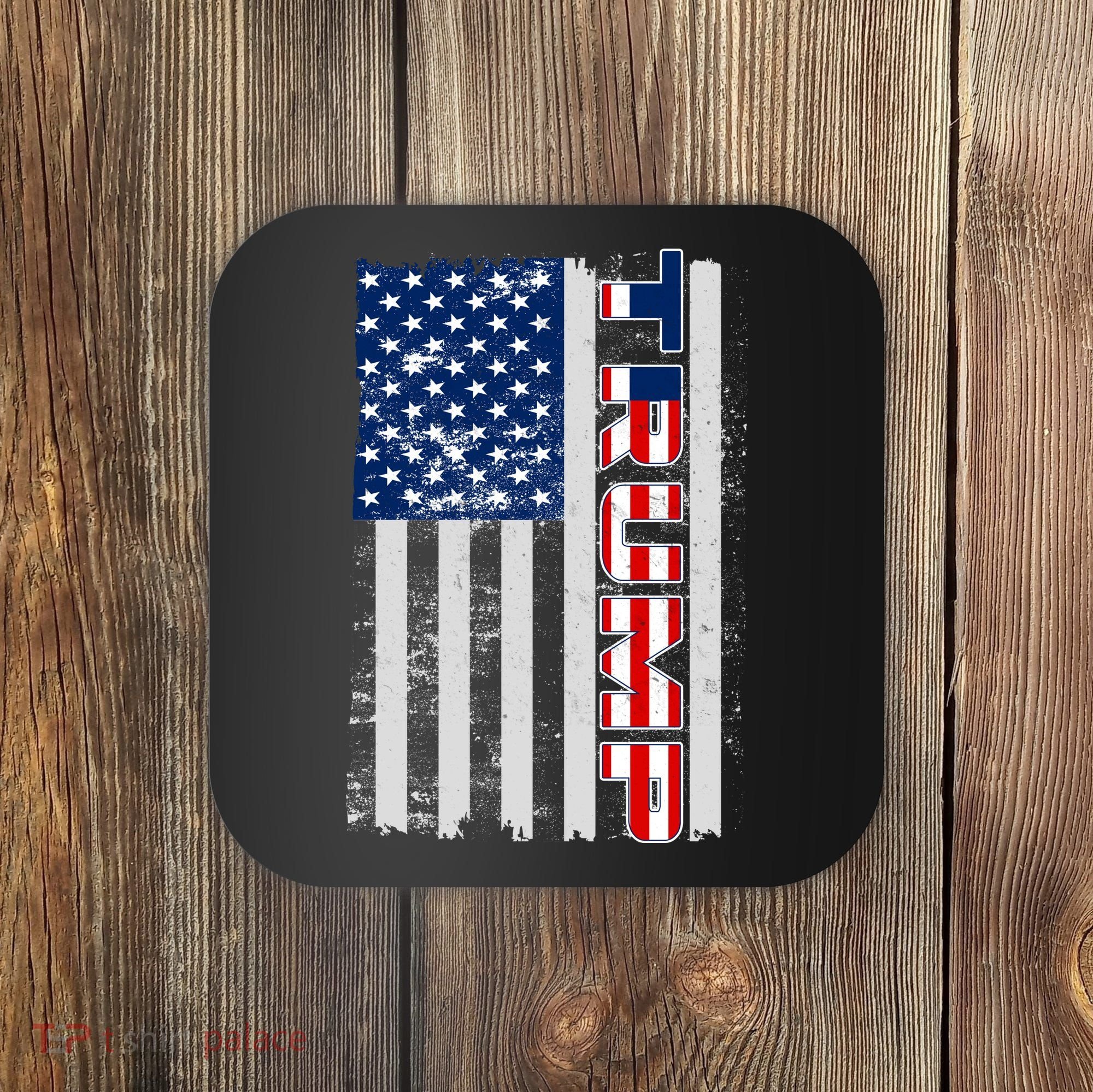 Trump Distressed USA Flag Coaster