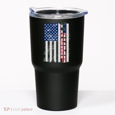 Trump Distressed USA Flag Tumbler