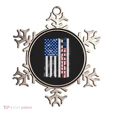 Trump Distressed USA Flag Ornament
