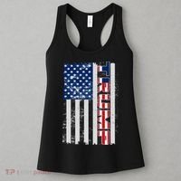 Trump Distressed USA Flag Women's Tank Top thumb 3