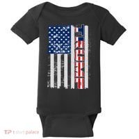 Trump Distressed USA Flag Baby Bodysuit thumb 0