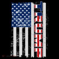 Trump Distressed USA Flag Baby Bodysuit thumb 2