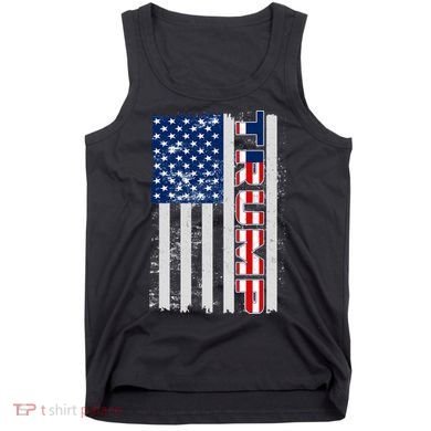 Trump Distressed USA Flag Tank Top
