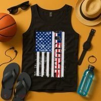 Trump Distressed USA Flag Tank Top thumb 4