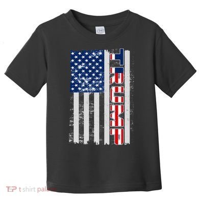 Trump Distressed USA Flag Toddler T-Shirt