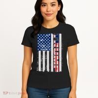 Trump Distressed USA Flag Women's T-Shirt thumb 4