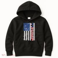 Trump Distressed USA Flag Kids Hoodie thumb 0