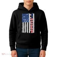 Trump Distressed USA Flag Kids Hoodie thumb 4