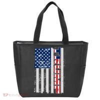Trump Distressed USA Flag Tote Bag thumb 0