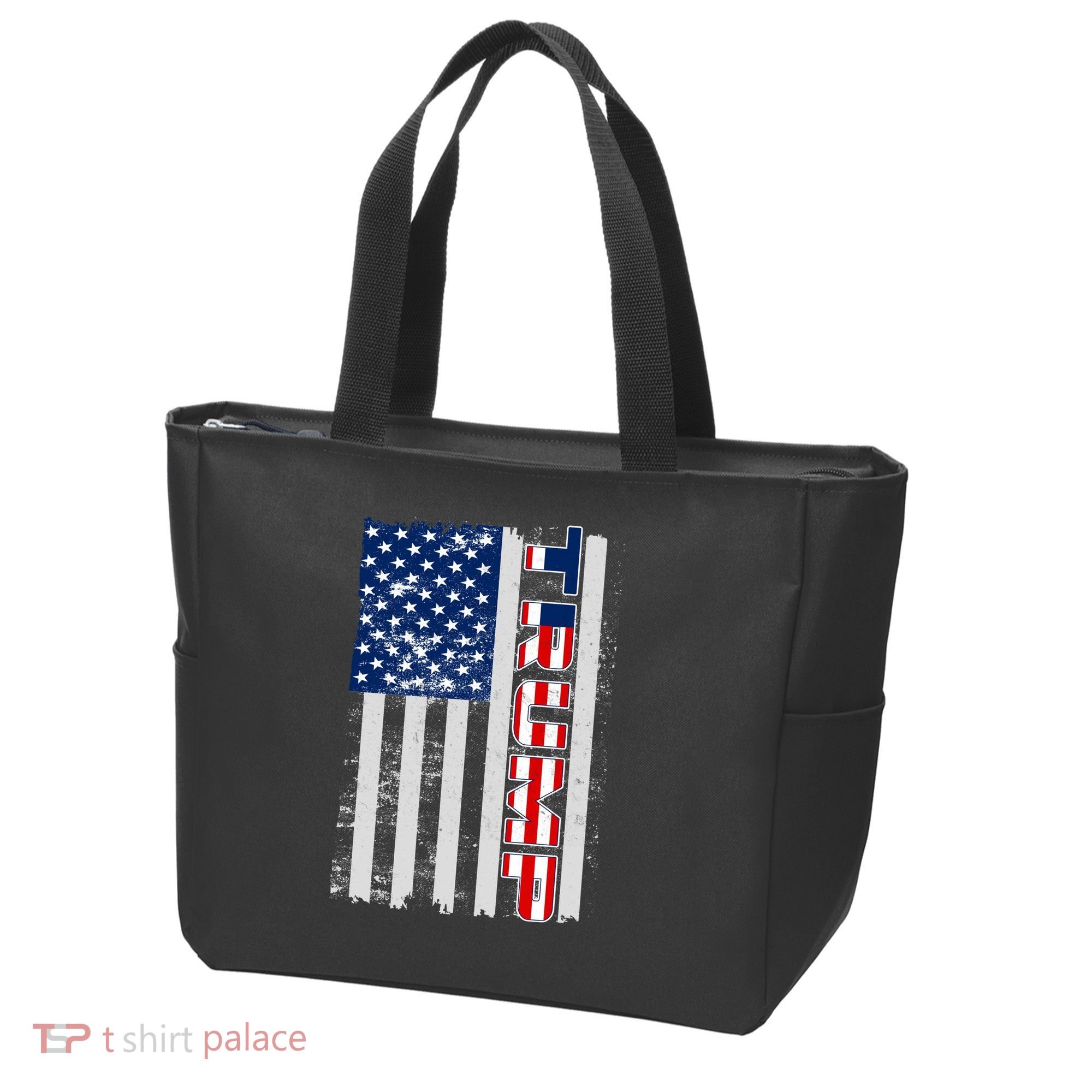 Trump Distressed USA Flag Tote Bag