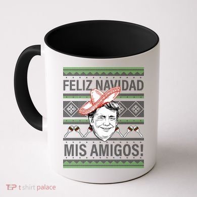 Trump Feliz Navidad Ugly Christmas Sweater Coffee Mug