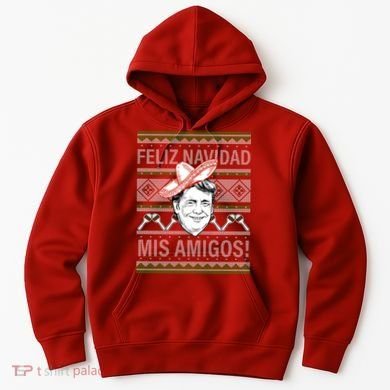 Trump Feliz Navidad Ugly Christmas Sweater Hoodie
