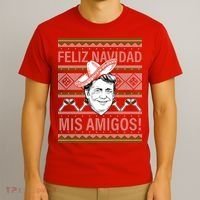 Trump Feliz Navidad Ugly Christmas Sweater T-Shirt thumb 3