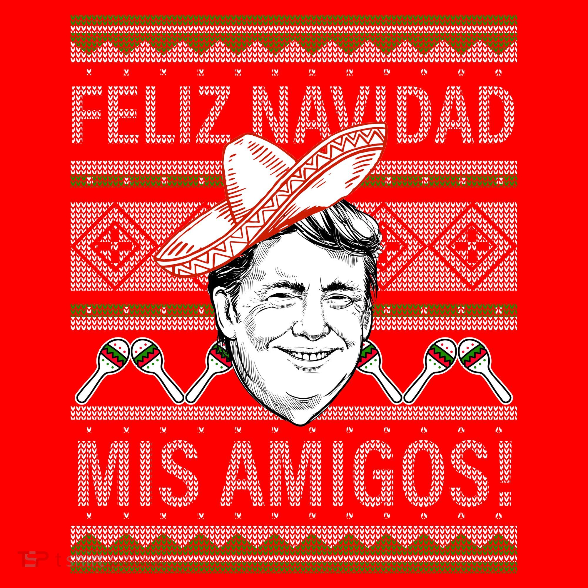 Trump Feliz Navidad Ugly Christmas Sweater T-Shirt