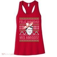Trump Feliz Navidad Ugly Christmas Sweater Women's Tank Top thumb 0