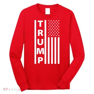 Trump Flag Long Sleeve Shirt