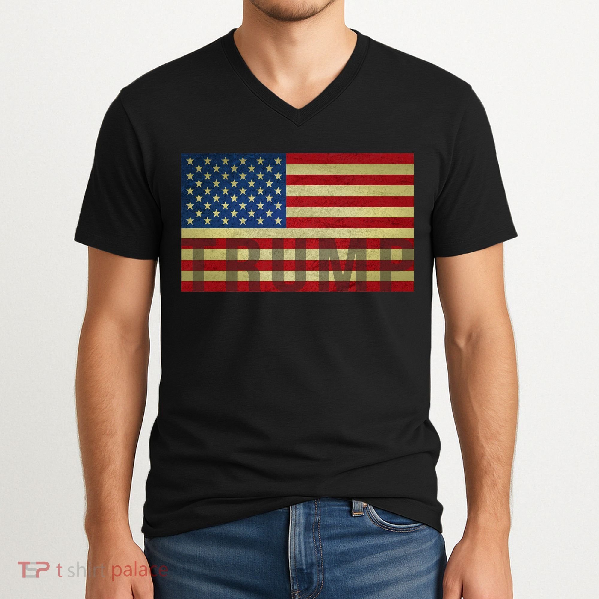 Trump For America V-Neck T-Shirt