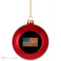 Trump For America Plastic Christmas Ball Ornament thumb 0