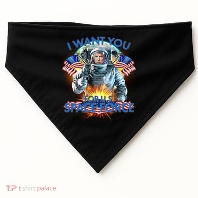 Trump I Want You For US Space Force USA-Made Doggie Bandana