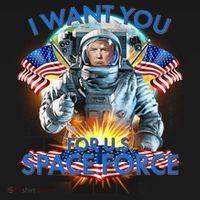 Trump I Want You For US Space Force Button thumb 1