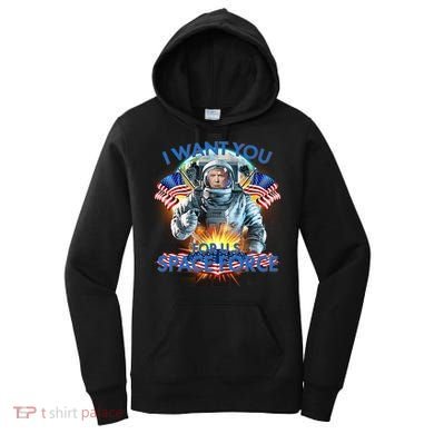 Trump I Want You For US Space Force Women's Hoodie