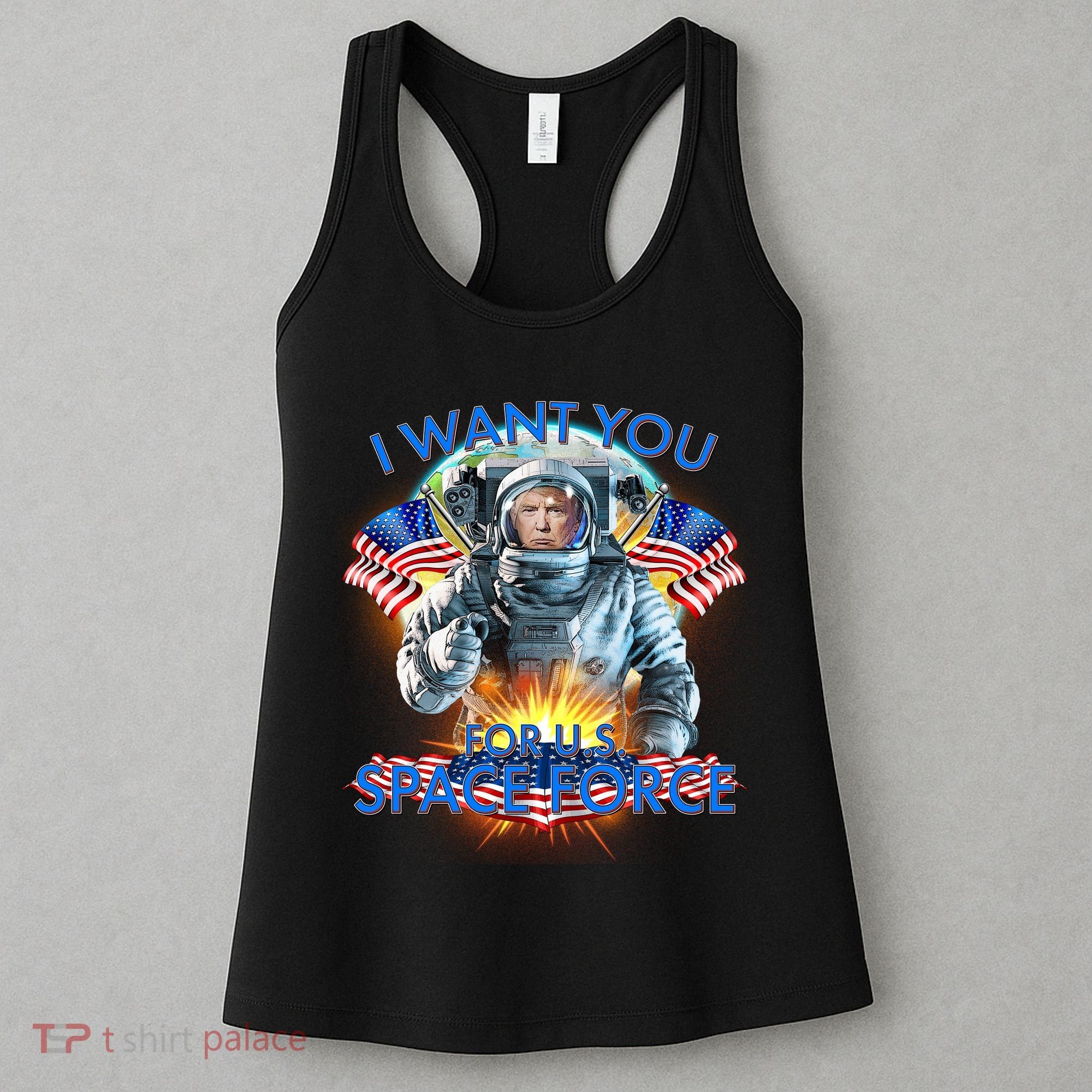 Trump I Want You For US Space Force Women's Tank Top
