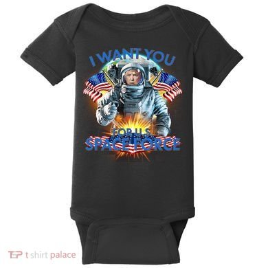 Trump I Want You For US Space Force Baby Bodysuit