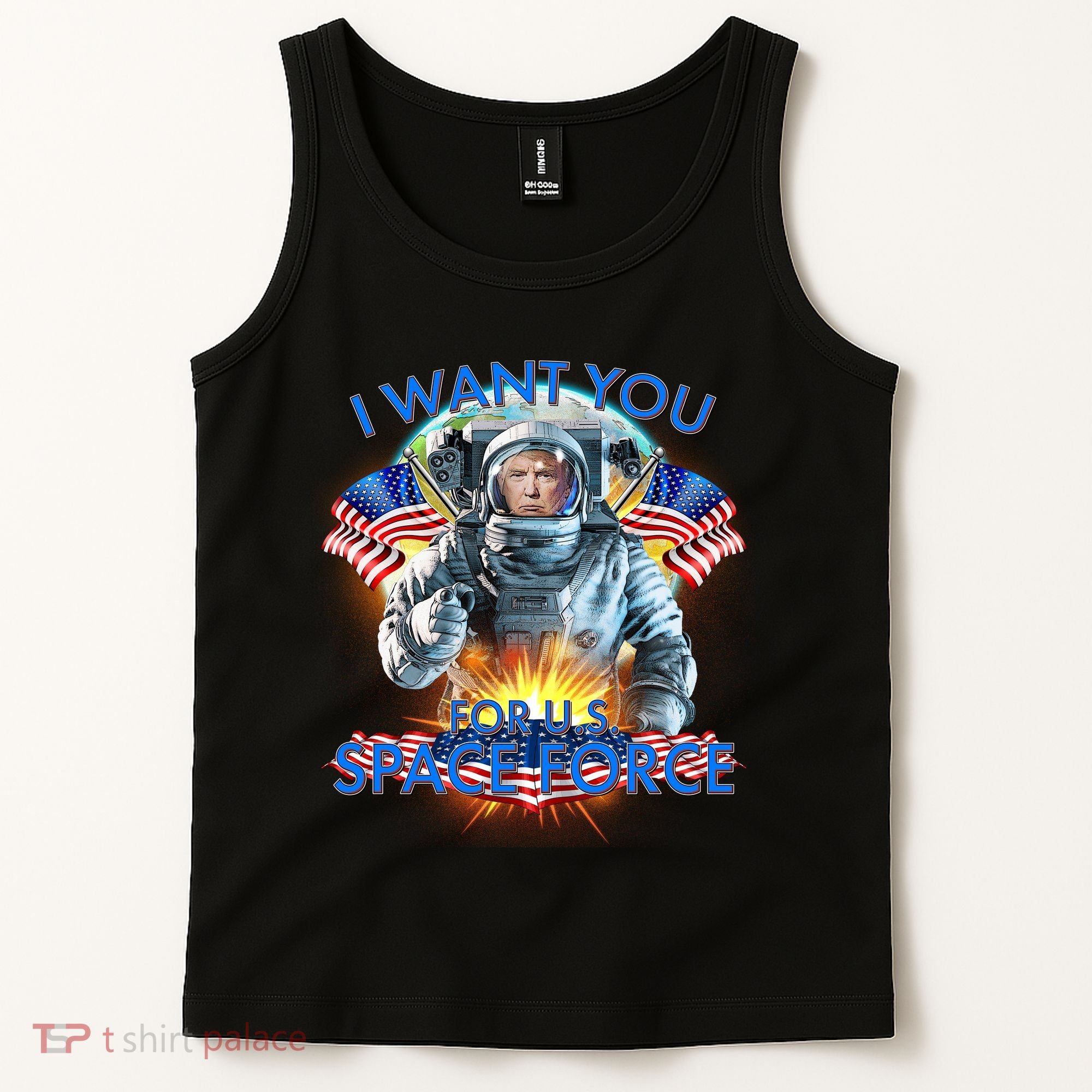 Trump I Want You For US Space Force Tank Top
