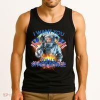 Trump I Want You For US Space Force Tank Top thumb 3