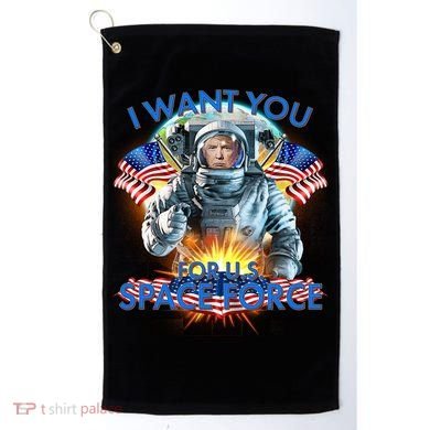 Trump I Want You For US Space Force Golf Towel