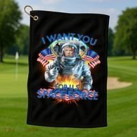 Trump I Want You For US Space Force Golf Towel thumb 1