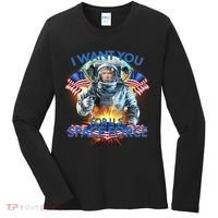 Trump I Want You For US Space Force Women's Long Sleeve Shirt thumb 0