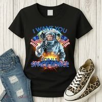 Trump I Want You For US Space Force Women's T-Shirt thumb 3