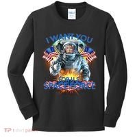Trump I Want You For US Space Force Kids Long Sleeve Shirt thumb 0