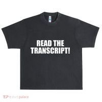 Trump Impeachment Hoax Read the Transcript Urban Oversized Heavyweight T-Shirt thumb 0