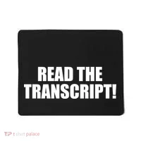 Trump Impeachment Hoax Read the Transcript Mousepad thumb 0