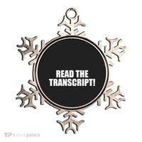 Trump Impeachment Hoax Read the Transcript Ornament thumb 0