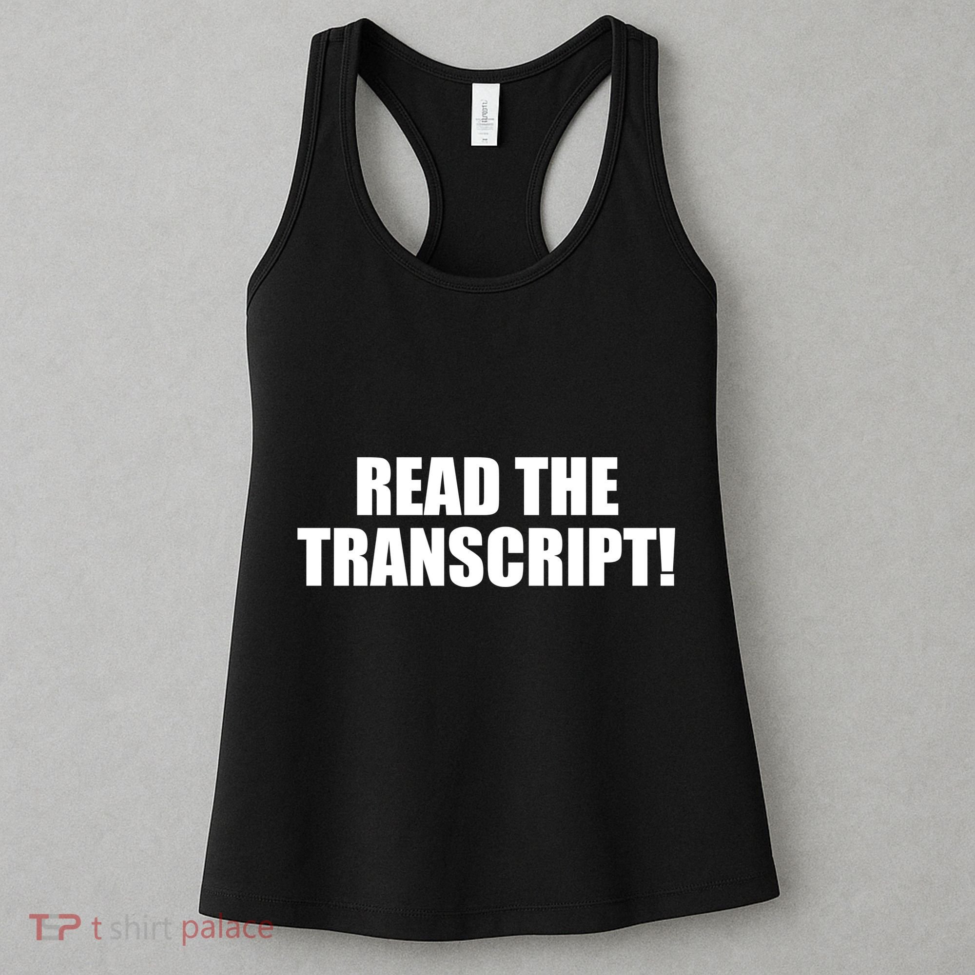 Trump Impeachment Hoax Read the Transcript Women's Tank Top