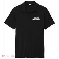 Trump Impeachment Hoax Read the Transcript Sport-Tek Posi-UV Pro Polo thumb 0