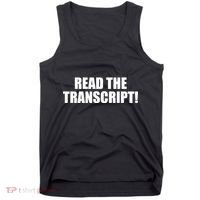 Trump Impeachment Hoax Read the Transcript Tank Top thumb 0