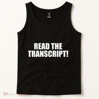Trump Impeachment Hoax Read the Transcript Tank Top thumb 2