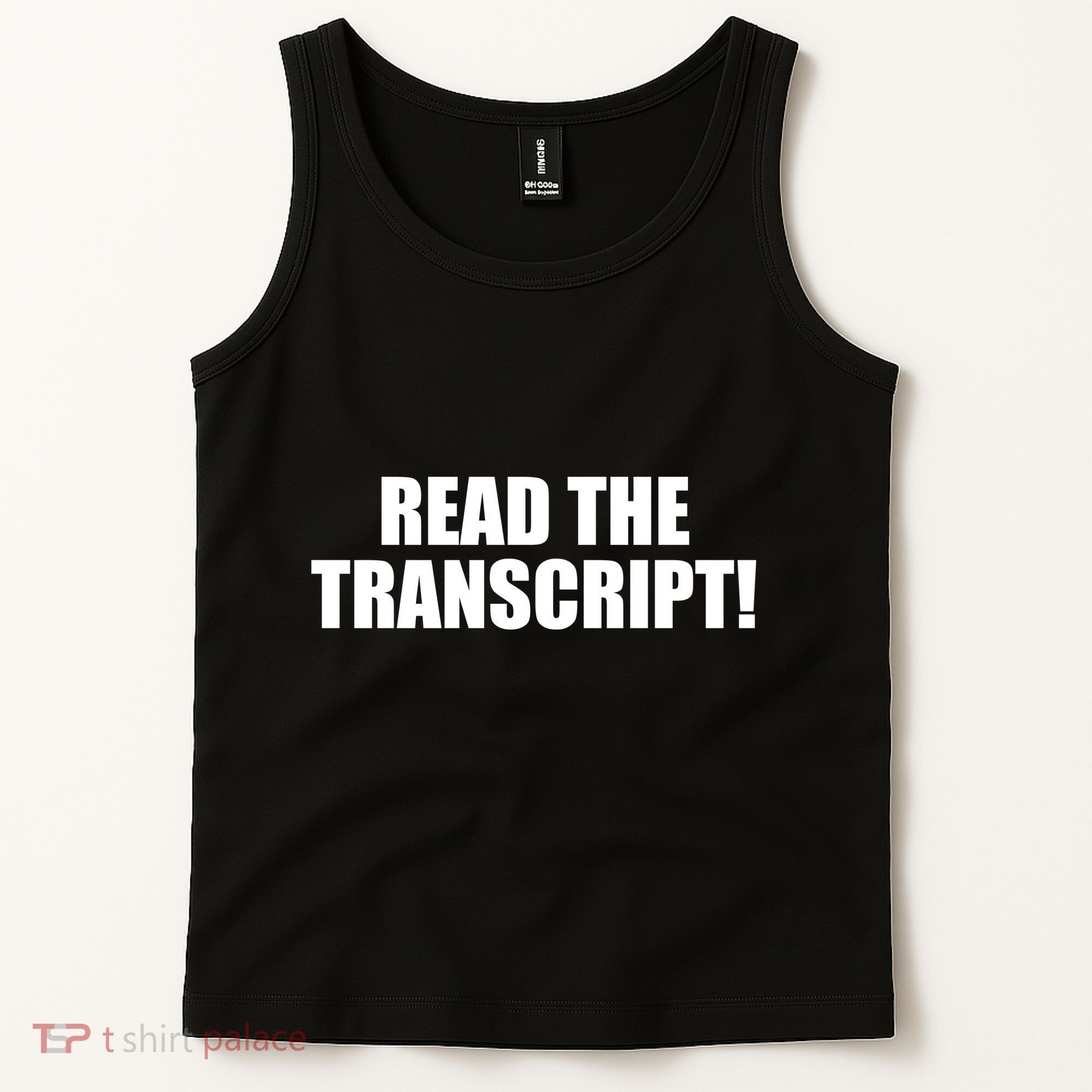 Trump Impeachment Hoax Read the Transcript Tank Top