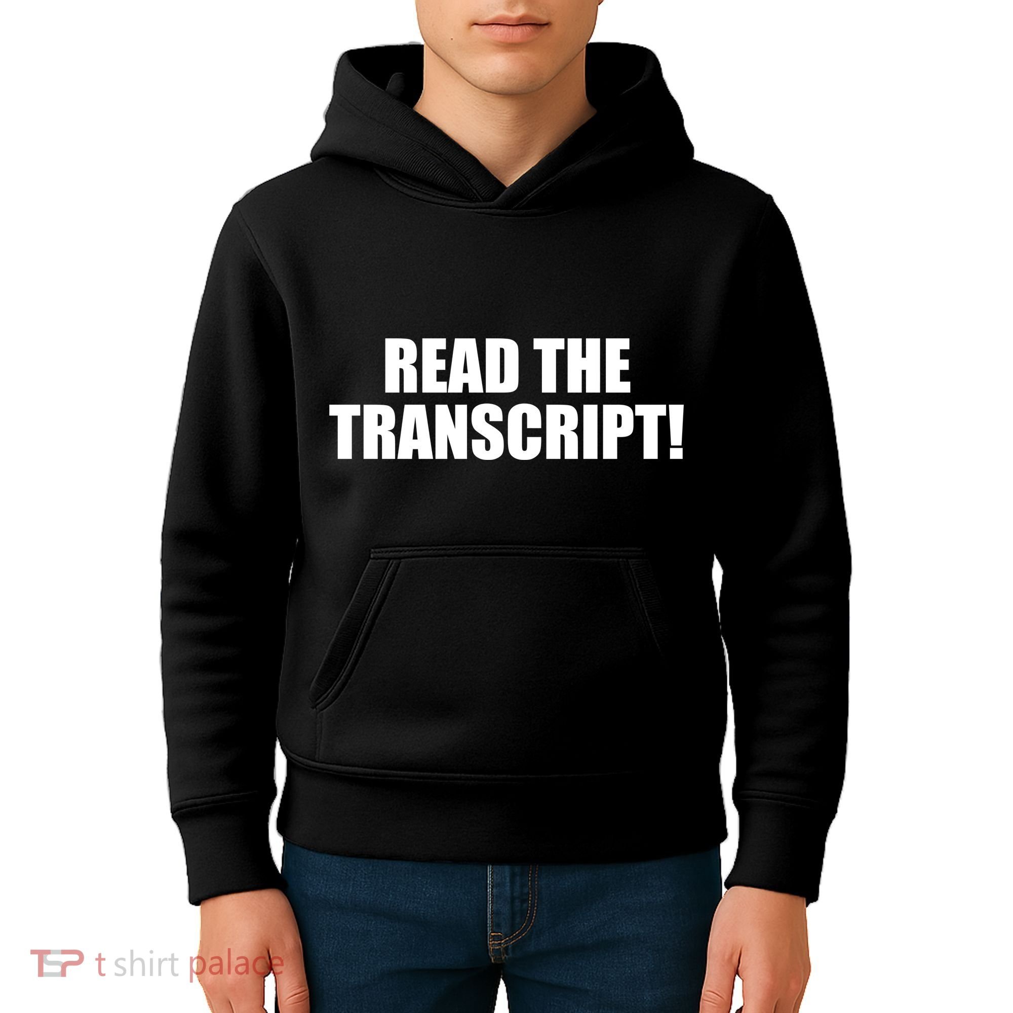 Trump Impeachment Hoax Read the Transcript Kids Hoodie