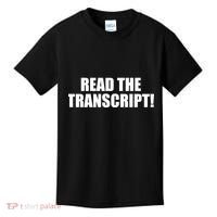 Trump Impeachment Hoax Read the Transcript Kids T-Shirt thumb 0