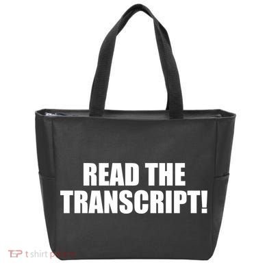 Trump Impeachment Hoax Read the Transcript Tote Bag