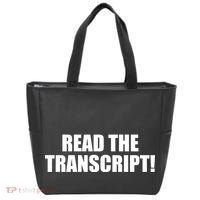 Trump Impeachment Hoax Read the Transcript Tote Bag thumb 0