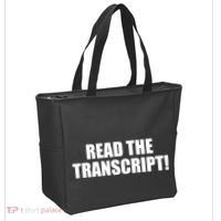 Trump Impeachment Hoax Read the Transcript Tote Bag thumb 2