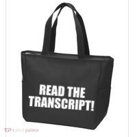 Trump Impeachment Hoax Read the Transcript Tote Bag thumb 3