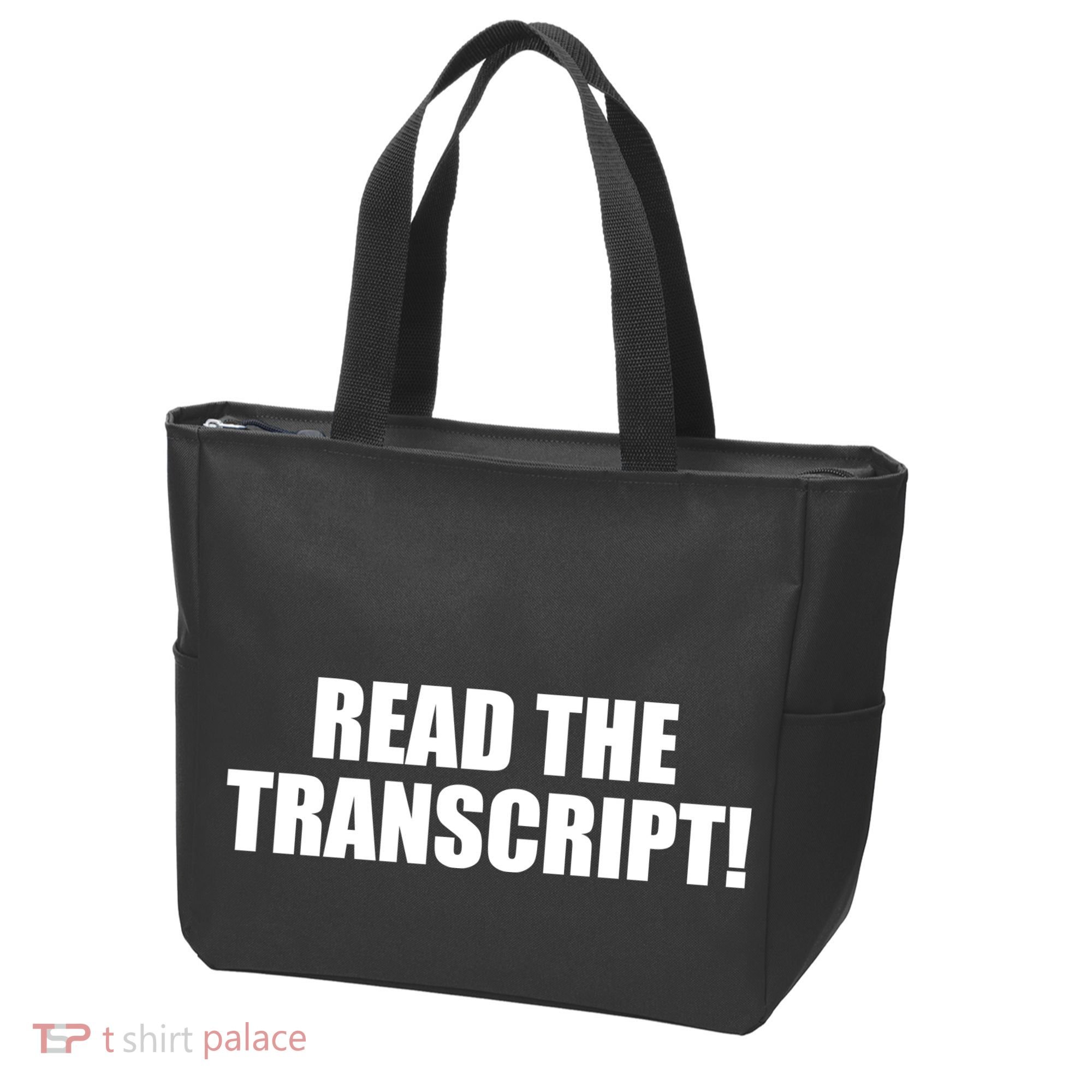 Trump Impeachment Hoax Read the Transcript Tote Bag