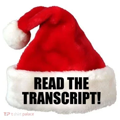 Trump Impeachment Hoax Read the Transcript Santa Hat